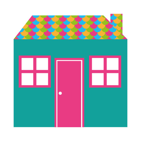house home silhouette isolated icon vector illustration designのイラスト素材