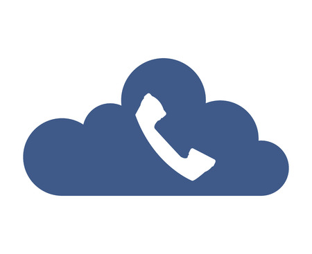 cloud computing with phone icon vector illustration designのイラスト素材