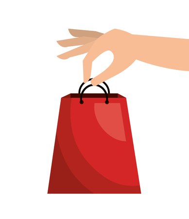 bag gift buy credit card isolated vector illustrationのイラスト素材