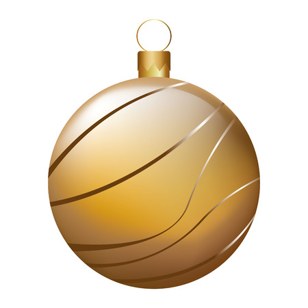 ball christmas decoration icon vector illustration designのイラスト素材