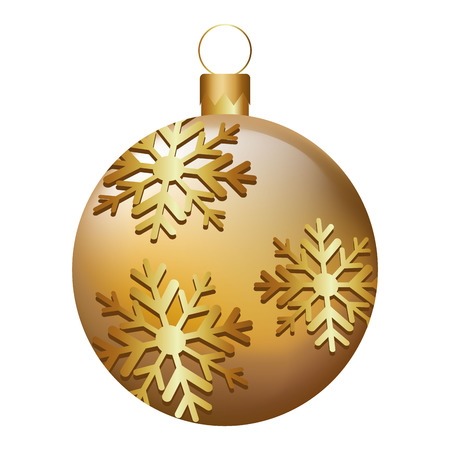 ball christmas decoration icon vector illustration designのイラスト素材
