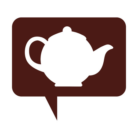 teapot cute isolated icon vector illustration designのイラスト素材