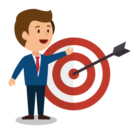 cartoon man money earnings design isolated vector illustrationのイラスト素材