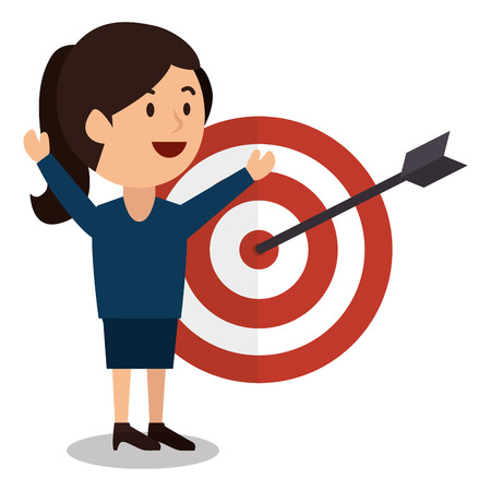 woman cartoon money earnings design isolated vector illustrationのイラスト素材