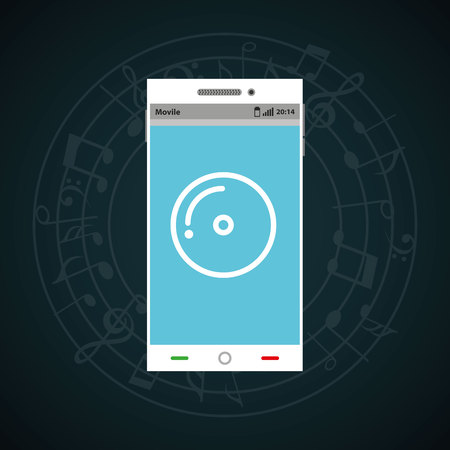music player device electronic vector illustration designのイラスト素材