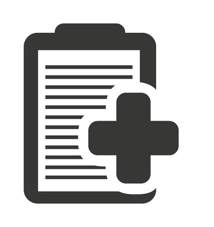 medical order clipboard with icon vector illustration designのイラスト素材