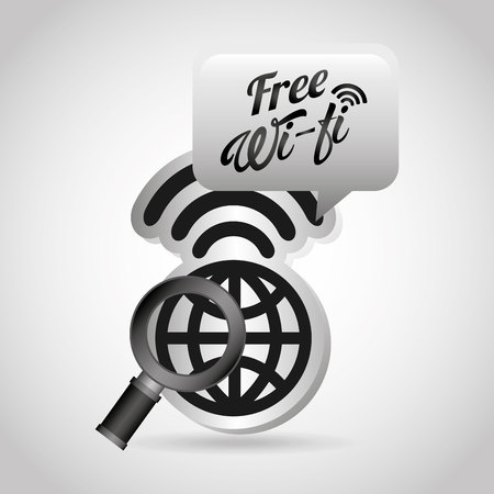 wifi connection signal icons vector illustration designのイラスト素材