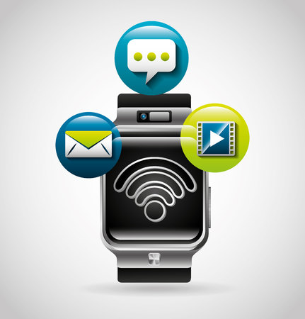 wifi connection signal icons vector illustration designのイラスト素材