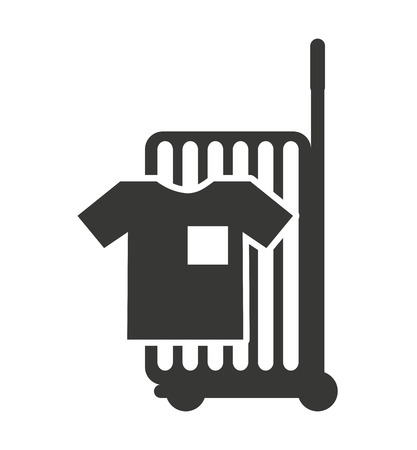 cart shopping with commercial icon isolated vector illustration designのイラスト素材