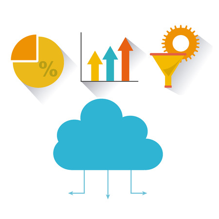 business set isometrics icons vector illustration designのイラスト素材