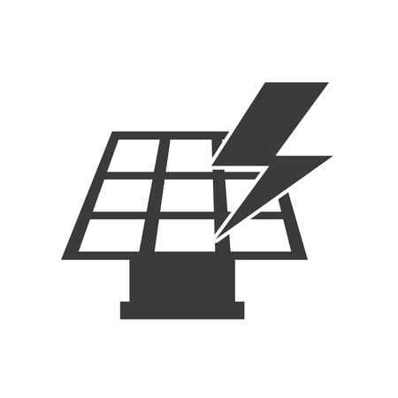 solar energy panel with icon vector illustration designのイラスト素材