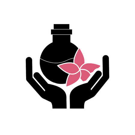 hand human with spa icon vector illustration designのイラスト素材