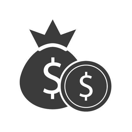 coin money investment icon vector illustration designのイラスト素材