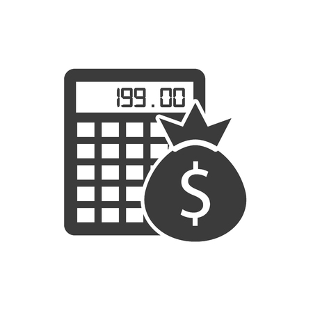 calculator digital isolated icon vector illustration designのイラスト素材