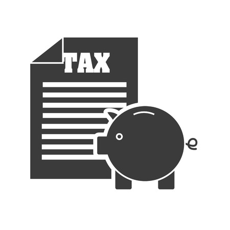 tax receipt document icon vector illustration designのイラスト素材