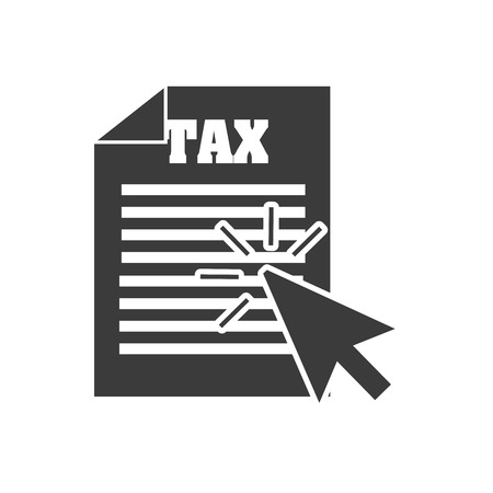 tax receipt document icon vector illustration designのイラスト素材