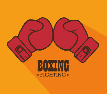 boxing gloves punch isolated vector illustration eps 10のイラスト素材