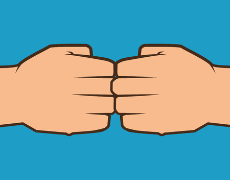 boxing championship punch isolated vector illustrationのイラスト素材