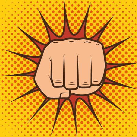 boxing championship punch isolated vector illustrationのイラスト素材