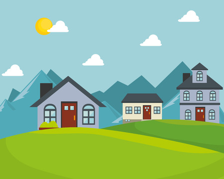real estate house isolated design vector illustration eps 10のイラスト素材
