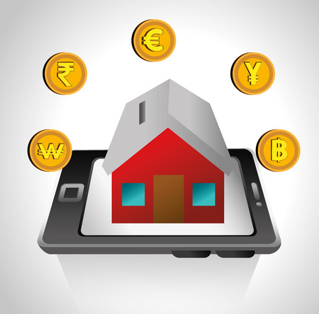 real estate house investment isolated design vector illustration eps 10のイラスト素材