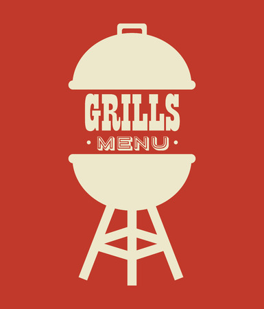 grills menu beef beer design isolated vector illustration eps 10のイラスト素材
