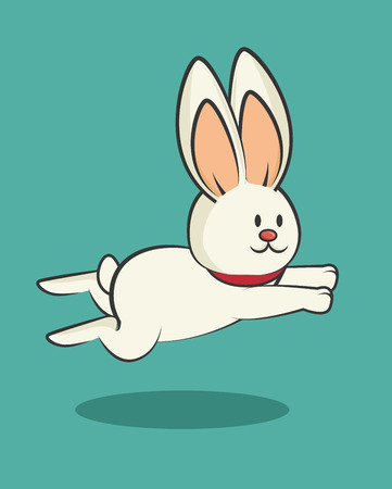 cartoon icon rabbit design isolated vector illustration eps 10のイラスト素材
