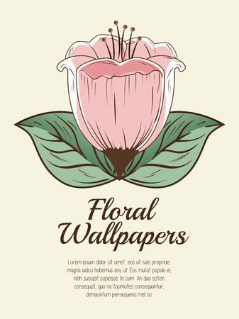 floral wallpapers design isolated vector illustration eps 10のイラスト素材