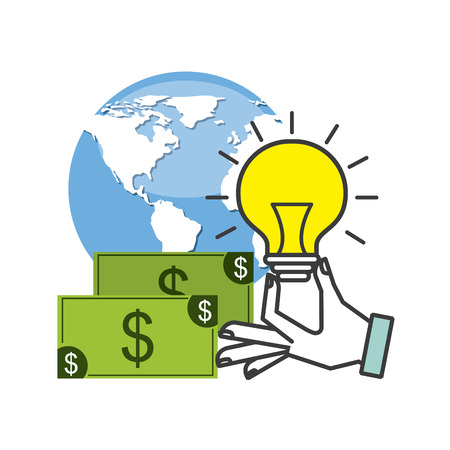 commerce and finance flat icons vector illustration designのイラスト素材