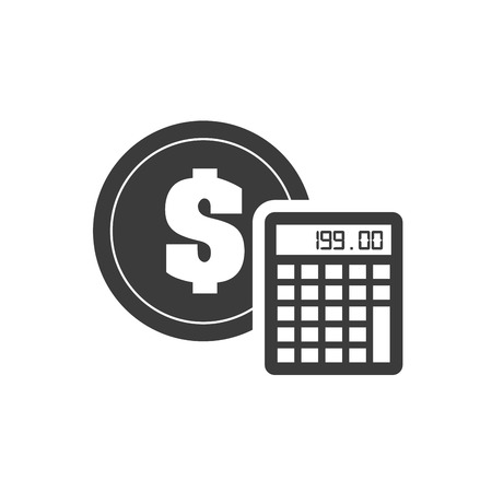coin money with finance icon vector illustration designのイラスト素材