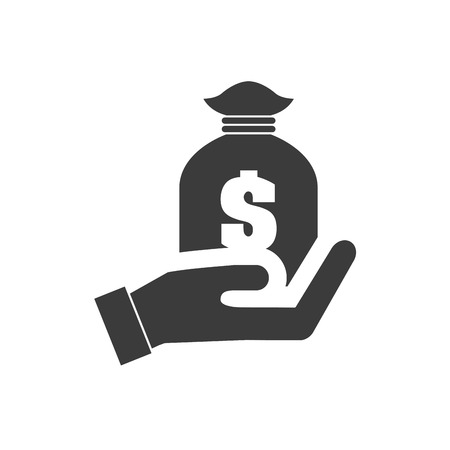 hand human give finance icon vector illustration designのイラスト素材
