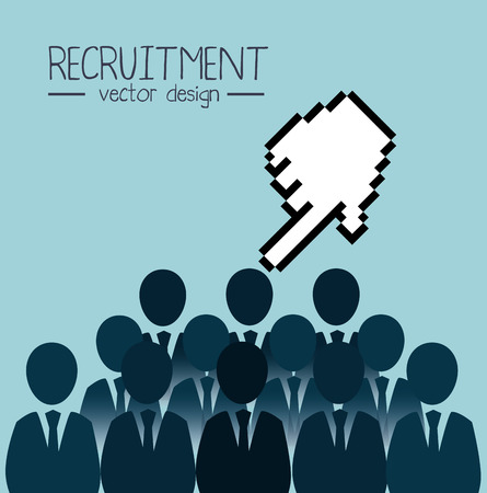 recruitment employee hired isolated vector illustration eps 10のイラスト素材