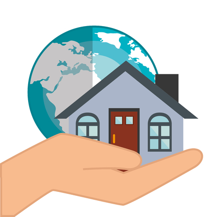 real estate house isolated design vector illustration eps 10のイラスト素材