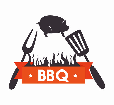 grills menu beef beer design isolated vector illustrationのイラスト素材