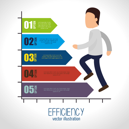 avatar efficiency chart design isolated vector illustration esp 10のイラスト素材