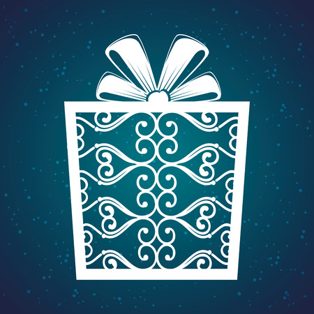 gift merry christmas and new year design isolated vector illustration eps 10のイラスト素材