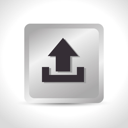 icon upload process design isolated vector illustration eps 10のイラスト素材