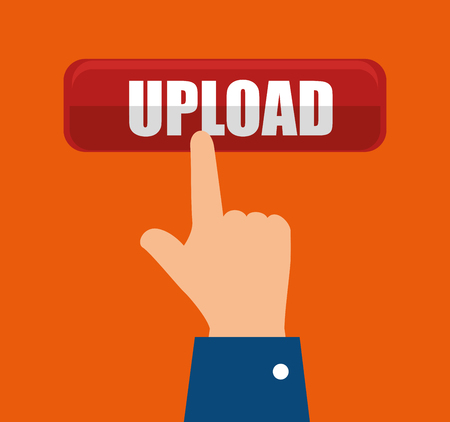 icon upload process design isolated vector illustration eps 10のイラスト素材