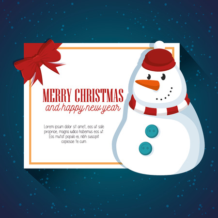 card merry christmas and new year design isolated vector illustration eps 10のイラスト素材