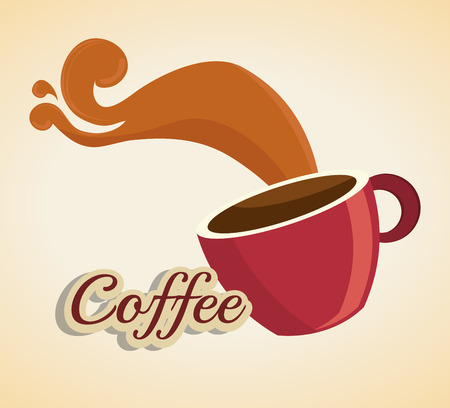 cartoon cup coffee design design vector illustration eps 10のイラスト素材