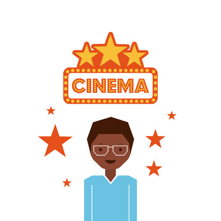 cinema entertainment set flat icons vector illustration designのイラスト素材