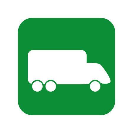 cargo truck transport vehicle. shipping and delivery service. vector illustrationのイラスト素材