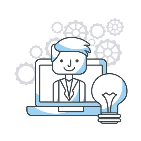 human resources flat line icons vector illustration designのイラスト素材