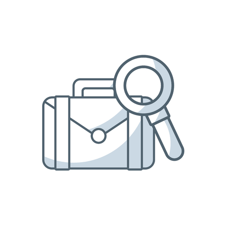 briefcase portfolio with business icon vector illustration designのイラスト素材