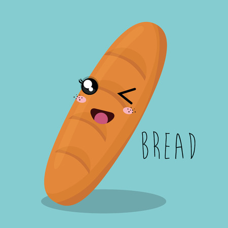 cartoon bread bakery design isolated vector illustration eps 10のイラスト素材