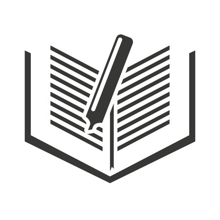 text book with education icon vector illustration designのイラスト素材