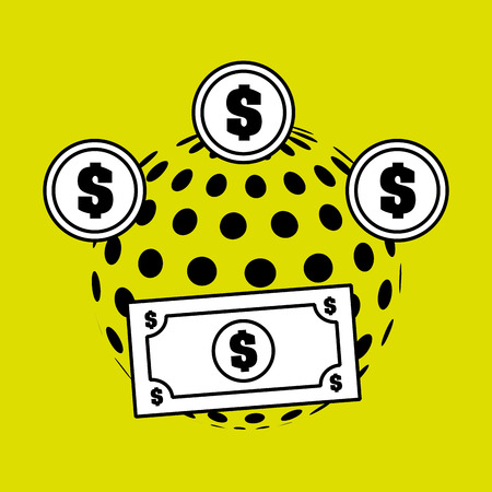 global economy planet concept vector illustration designのイラスト素材