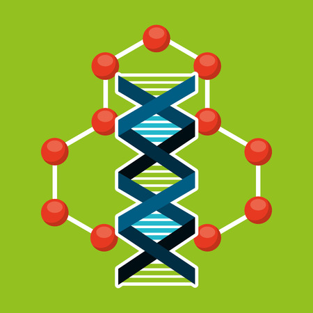 molecule particle laboratory scientific vector illustration designのイラスト素材