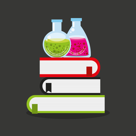 tube test laboratory experiment icon vector illustration designのイラスト素材