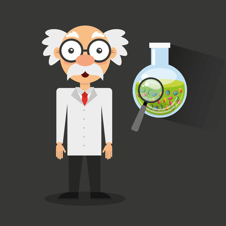 scientific laboratory worker concept vector illustration designのイラスト素材